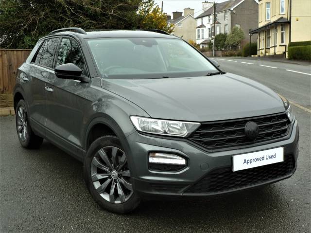 Volkswagen T-Roc 2020 SE 1.0 TSI (115ps) 5dr Hatchback Petrol Indium Grey With Black Roof