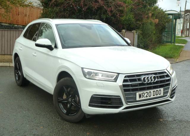 Audi Q5 2.0 40 TDI Quattro 190ps Sport 5dr S Tronic Estate Diesel Glacier White Metallic