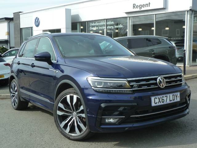 Volkswagen Tiguan 2.0 TSi 180 4Motion R-Line 5dr DSG Auto Estate Petrol Atlantic Blue Metallic