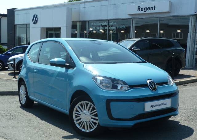 Volkswagen Up 1.0 65ps Up 3dr Hatchback Petrol Teal Blue
