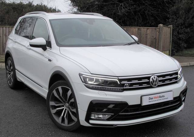 Volkswagen Tiguan 2.0 TDi 190 4Motion R-Line 5dr DSG Estate Diesel Pure White